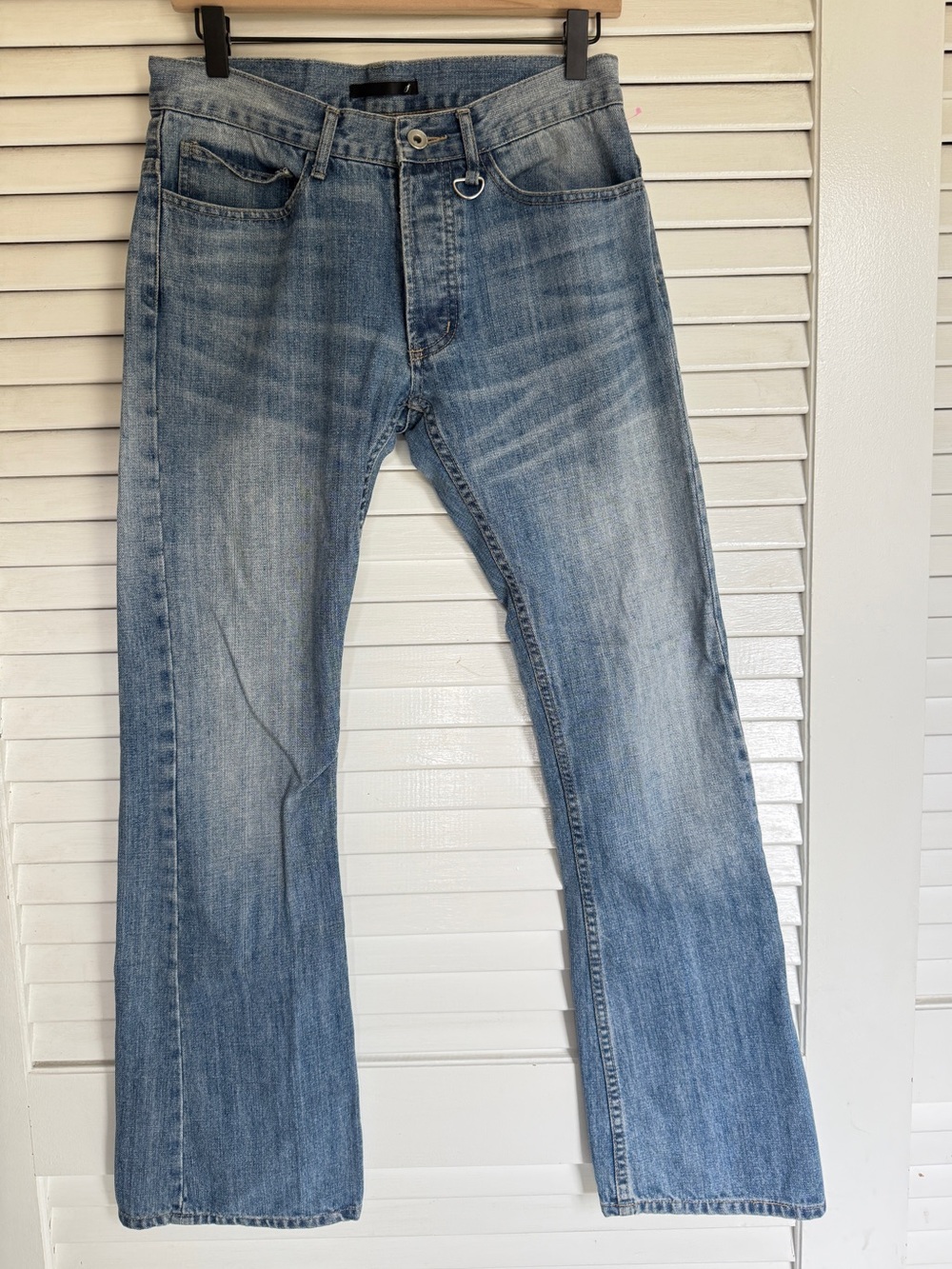 Women's Light Blue Bootcut Jeans - Casual Mid-Rise